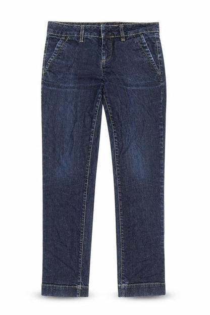 United Colors of Benetton Womens Blue Straight Denim Jeans Size 30W Classic Fit