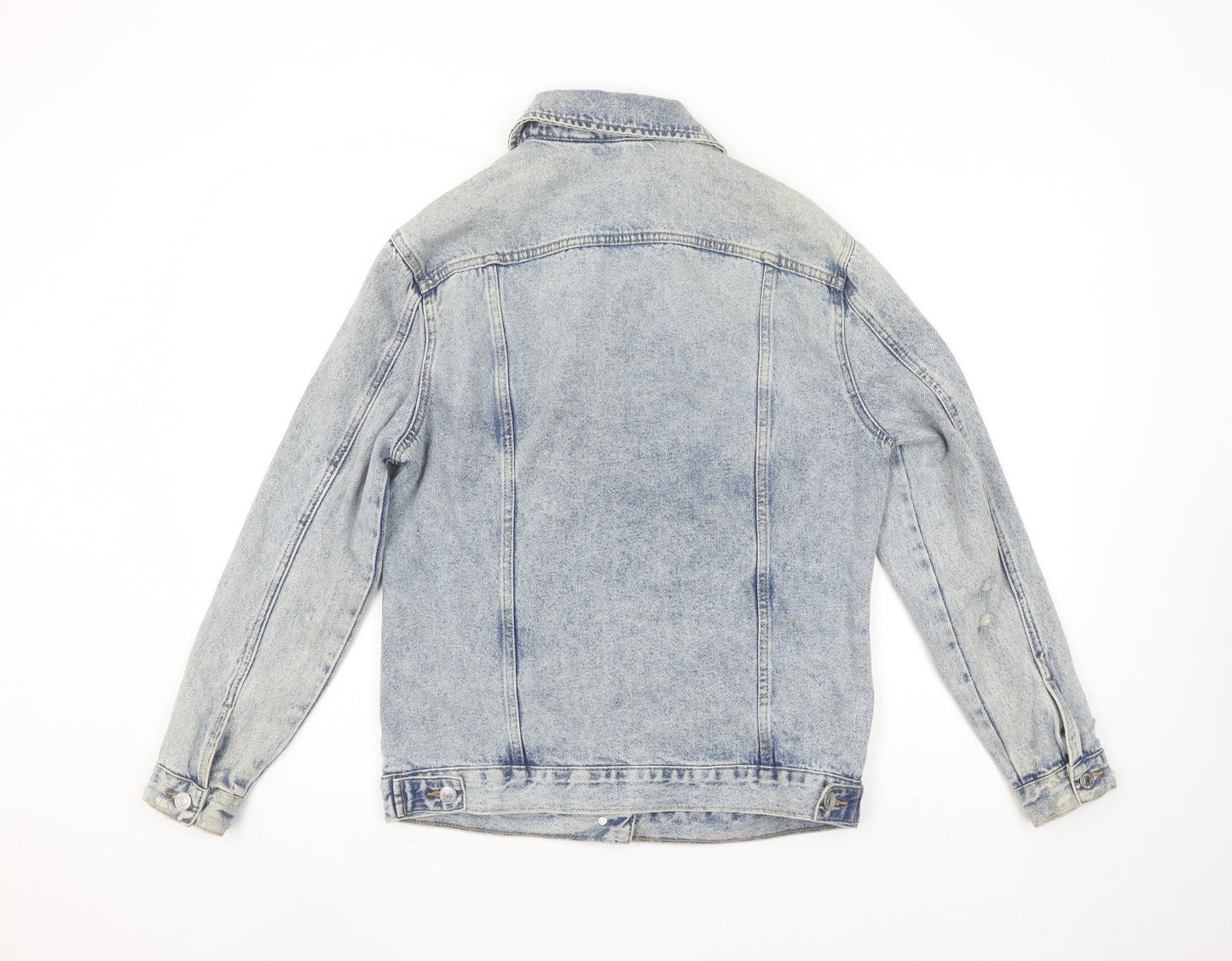 New Look Women Blue Size 6 Denim Jacket Classic Long Sleeve