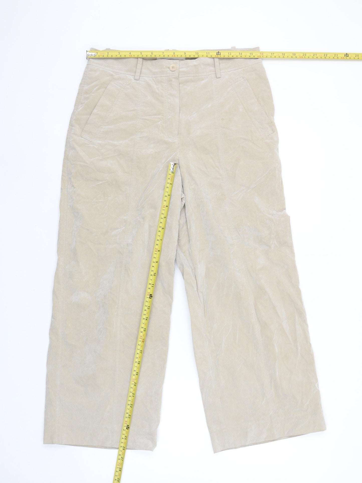 Womens UK Size 8 Annette Görtz Regular Fit Chino Beige Trousers
