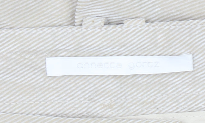 Womens UK Size 8 Annette Görtz Regular Fit Chino Beige Trousers