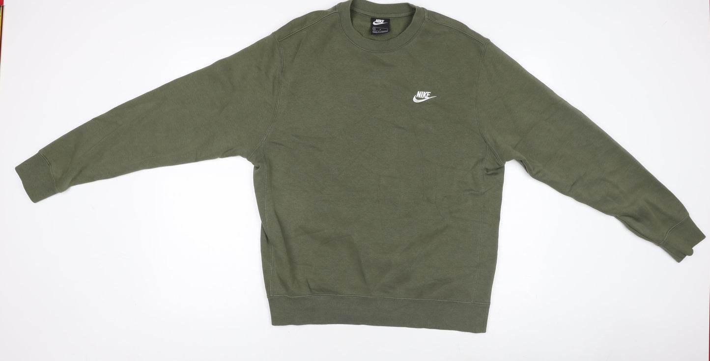 Unisex Adults UK Size M Nike Green Pullover Jumper