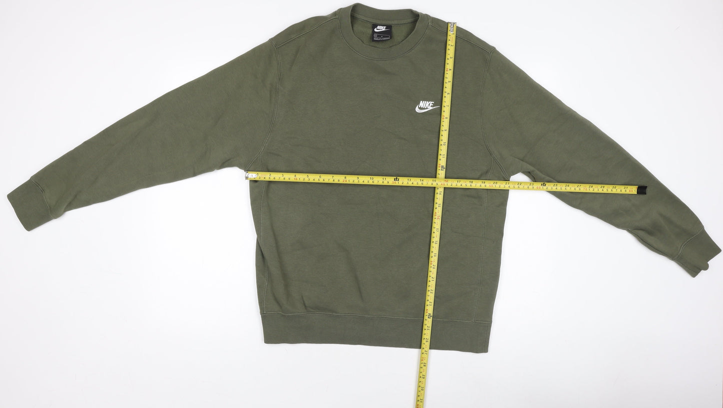 Unisex Adults UK Size M Nike Green Pullover Jumper