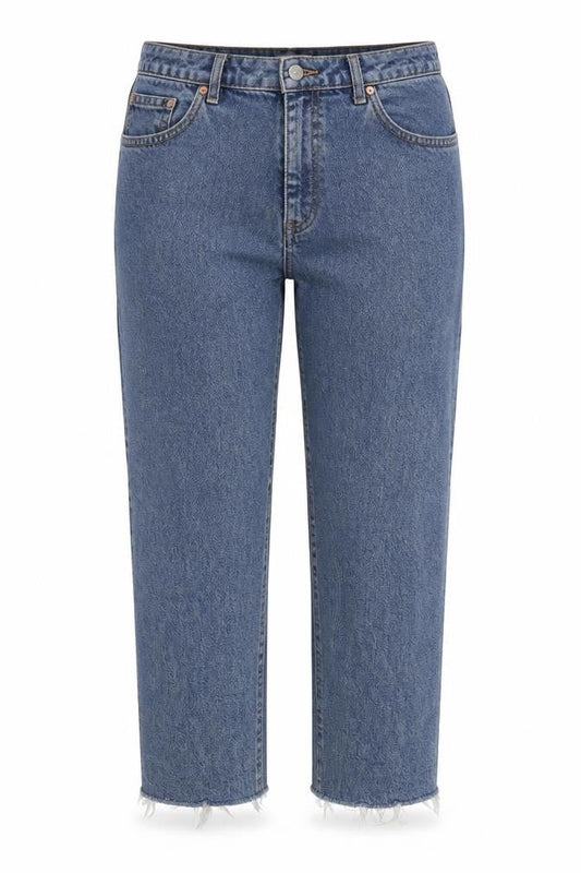Womens UK Size 10 Topshop Regular Fit Straight Blue Jeans