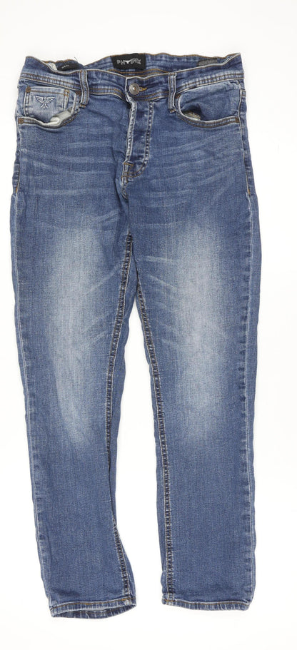 Womens UK Size 32 Phoenix Regular Fit Straight Blue Jeans