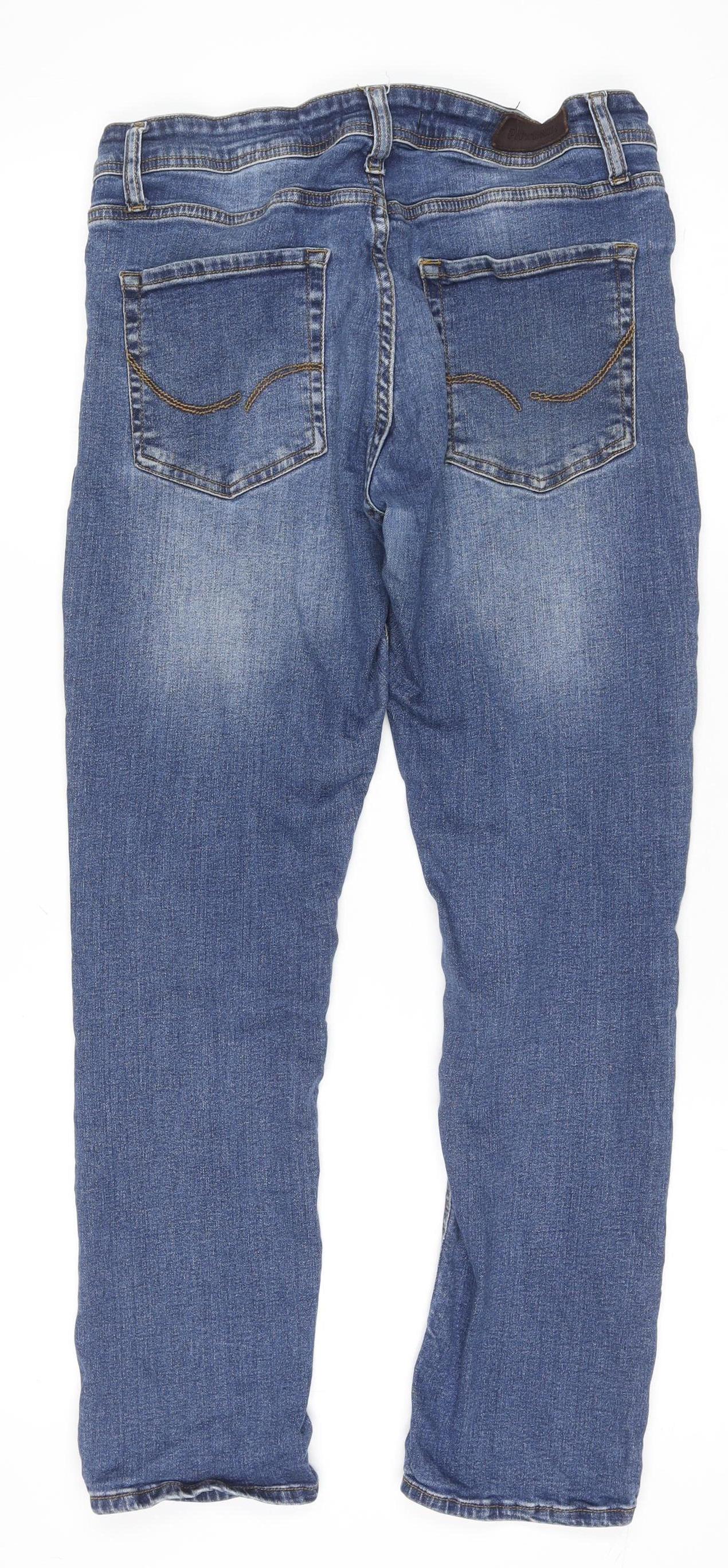 Womens UK Size 32 Phoenix Regular Fit Straight Blue Jeans