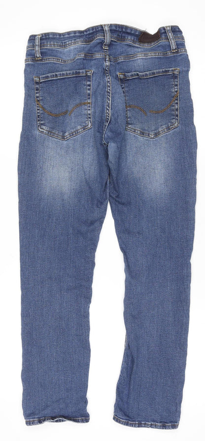 Womens UK Size 32 Phoenix Regular Fit Straight Blue Jeans