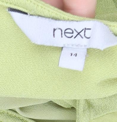 Womens UK Size 14 NEXT Yellow Basic T-Shirt
