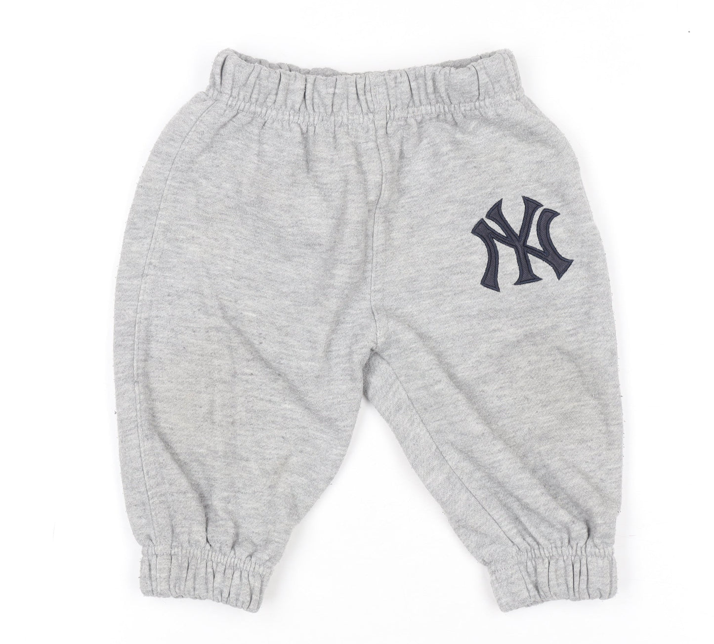 Majestic Athletic Unisex Baby Grey 6-9M Sweatpants Fleece NY Yankees