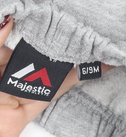 Majestic Athletic Unisex Baby Grey 6-9M Sweatpants Fleece NY Yankees