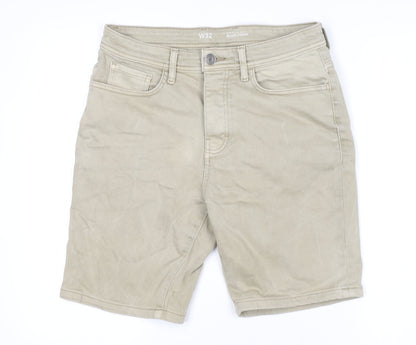 Denim Co Men’s Beige Chino Shorts W32 Relaxed Fit Casual Summer