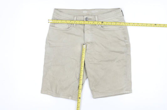 Denim Co Men’s Beige Chino Shorts W32 Relaxed Fit Casual Summer
