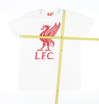 Boys UK Size 13-14 Years Liverpool FC White Basic T-Shirt