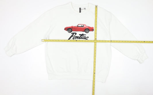 Womens UK Size 12 H&M White Pullover Jumper
