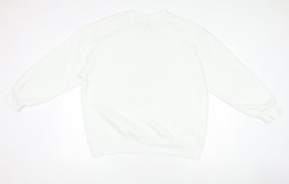 Womens UK Size 12 H&M White Pullover Jumper