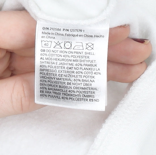 Womens UK Size 12 H&M White Pullover Jumper