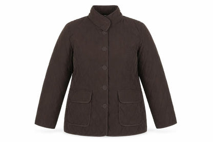 Womens UK Size 16 ALEX & CO. Brown Quilted Coat