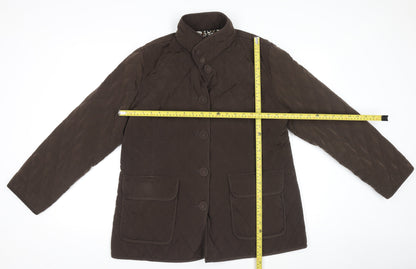 Womens UK Size 16 ALEX & CO. Brown Quilted Coat