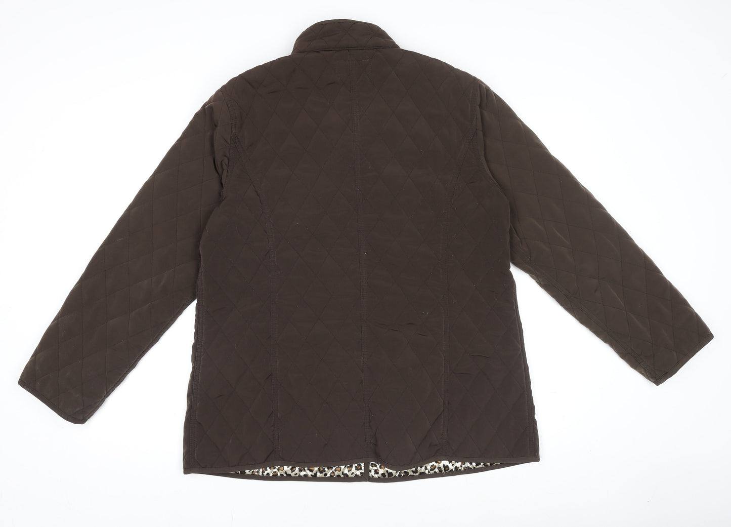 Womens UK Size 16 ALEX & CO. Brown Quilted Coat