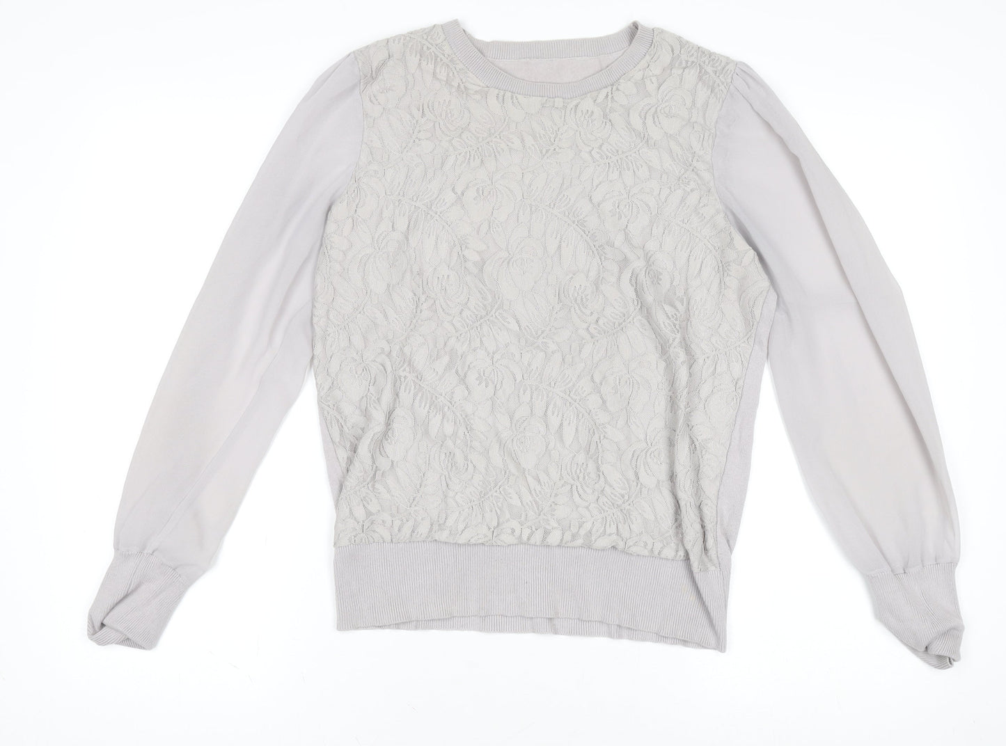 Womens UK Size L Oasis Grey Pullover Jumper