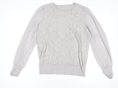 Womens UK Size L Oasis Grey Pullover Jumper