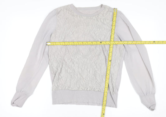 Womens UK Size L Oasis Grey Pullover Jumper
