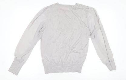 Womens UK Size L Oasis Grey Pullover Jumper