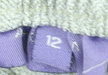 Autonomy Womens Beige Linen Elastic Waist Straight Trousers Size 12