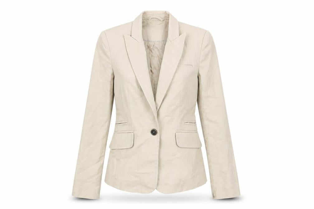 Womens UK Size 8 Mango Regular Beige Blazer
