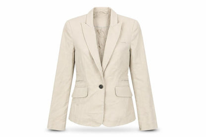 Womens UK Size 8 Mango Regular Beige Blazer