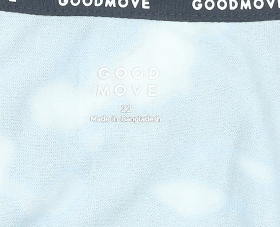 Marks and Spencer Goodmove Women's Black Abstract Print Active T-Shirt Size 22