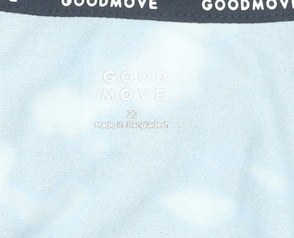 Marks and Spencer Goodmove Women's Black Abstract Print Active T-Shirt Size 22