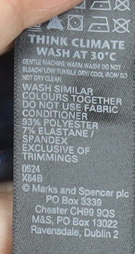 Marks and Spencer Goodmove Women's Black Abstract Print Active T-Shirt Size 22