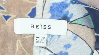 Womens UK Size 10 Reiss Multicoloured Tunic Blouse