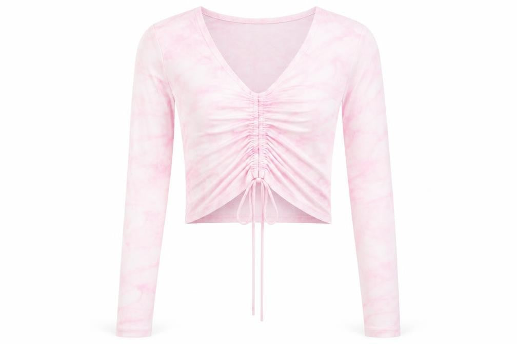 Womens UK Size S Noisy may Pink Cropped T-Shirt