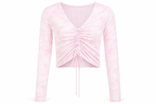 Womens UK Size S Noisy may Pink Cropped T-Shirt