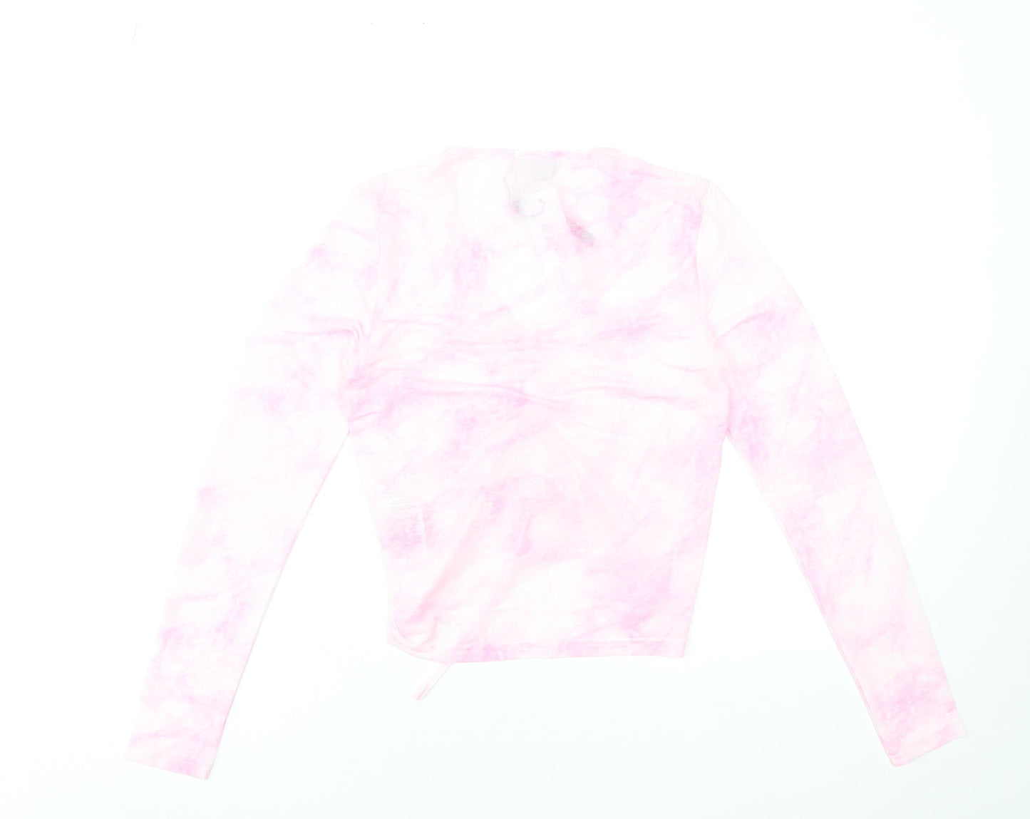 Womens UK Size S Noisy may Pink Cropped T-Shirt