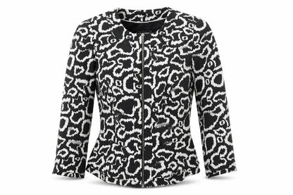 Marks & Spencer Per Una Black Animal Print Jacket Size 10 Women