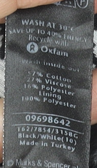 Womens UK Size 10 Marks and Spencer Black Basic Jacket