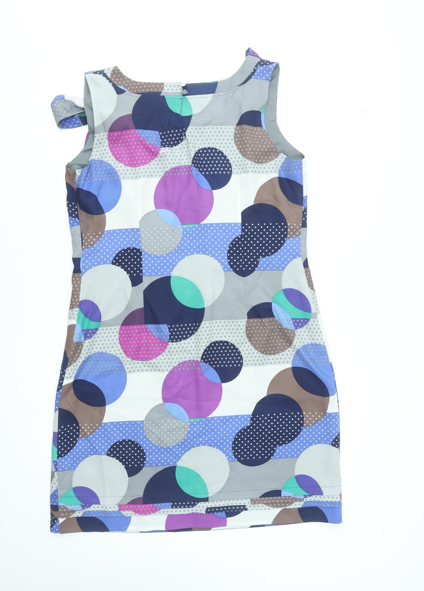 Monsoon Women’s Multicoloured Polka Dot Sheath Dress Size 14