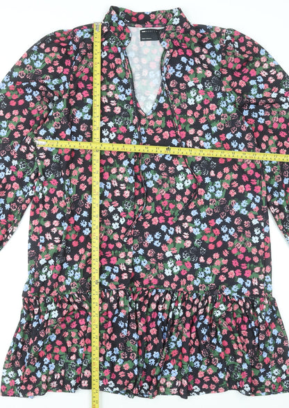 ASOS DESIGN Women’s Multicoloured Floral Smock Dress Size 14 Tall