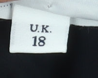 Principles Women's Black Viscose Midi Slip Dress Size 18