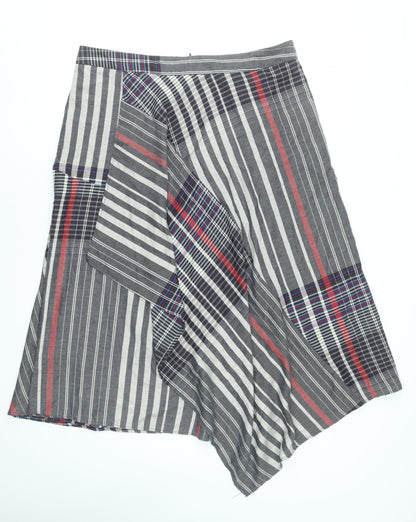 Marks and Spencer Women’s Multicoloured Striped Midi Wrap Skirt Size 18