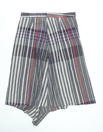Marks and Spencer Women’s Multicoloured Striped Midi Wrap Skirt Size 18