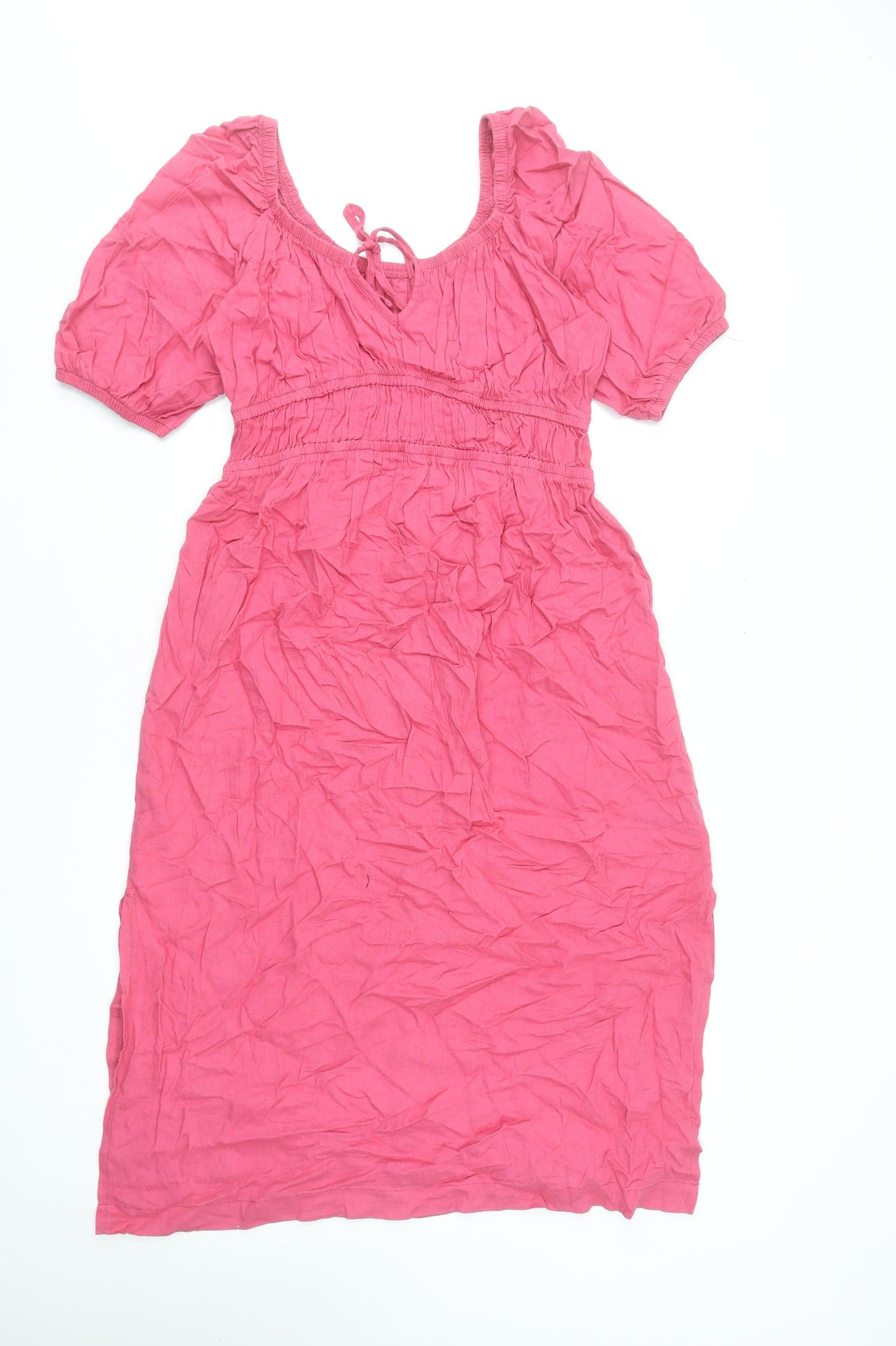 Next Women’s Pink Fit & Flare Knee Length Dress Size 14