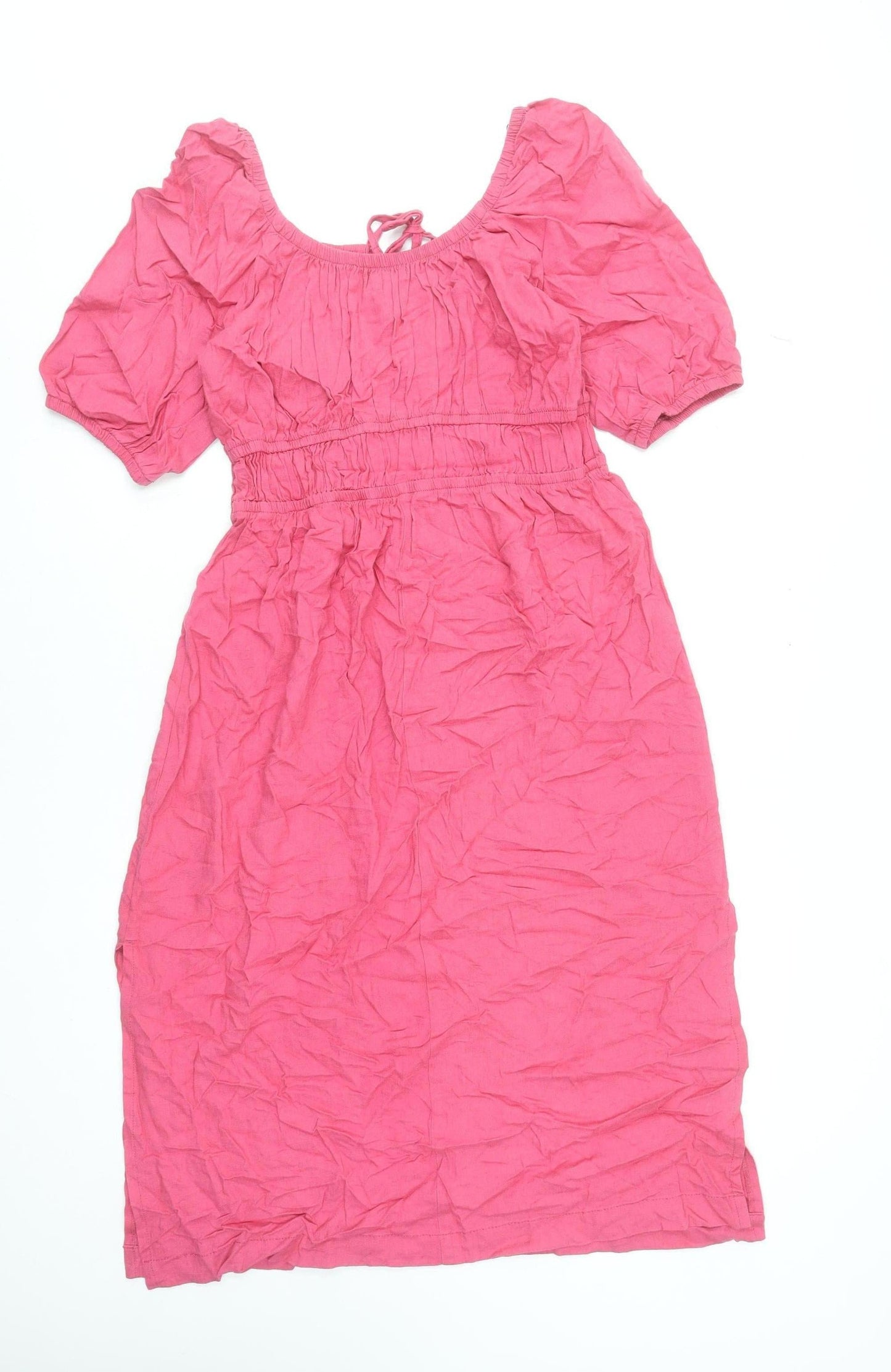 Next Women’s Pink Fit & Flare Knee Length Dress Size 14