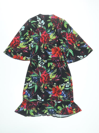 Next Women’s Multicoloured Floral Wrap Dress Size 8