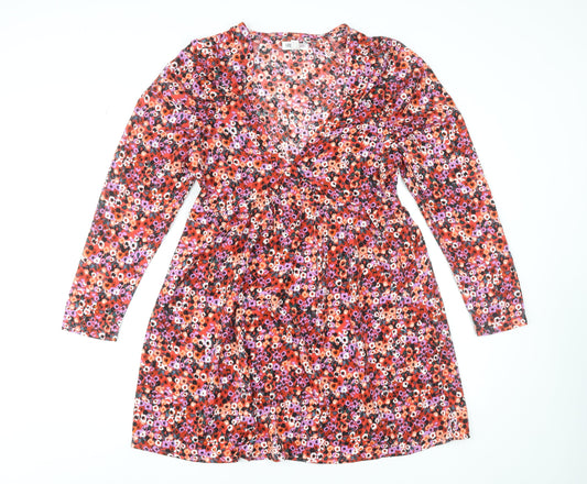 Urban Bliss Women’s Multicoloured Floral Fit & Flare Short Dress UK 12