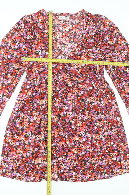 Urban Bliss Women’s Multicoloured Floral Fit & Flare Short Dress UK 12