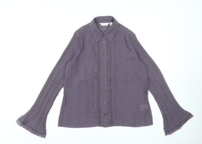 Womens UK Size 10 NEXT Purple Tunic Blouse