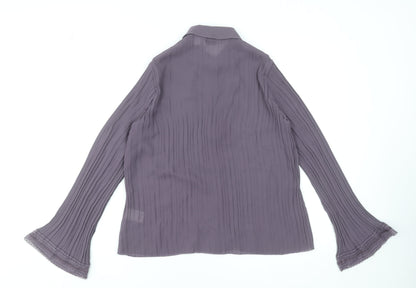 Womens UK Size 10 NEXT Purple Tunic Blouse